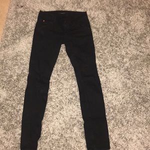 Black Hudson straight leg jeans
